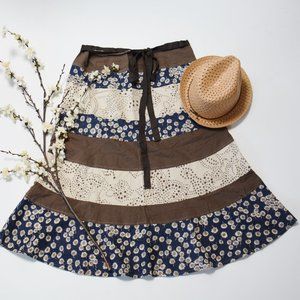 Neesh by DAR Gorgeous sunflower Bohemian skirt